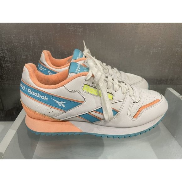 Reebok Classic Retro Multi-Color Leather Ripple Sneakers Men's Size: 8 (Z5) - Picture 3 of 8